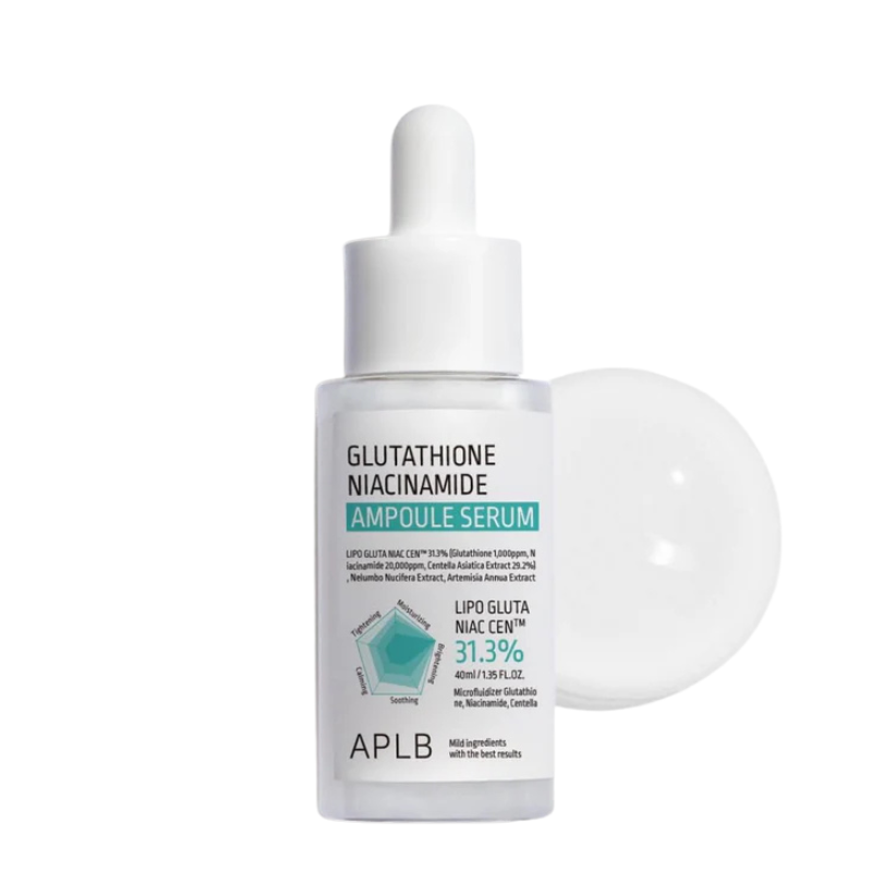 APLB Glutathione Niacinamide Ampoule Serum - veido serumas su niacinamidu