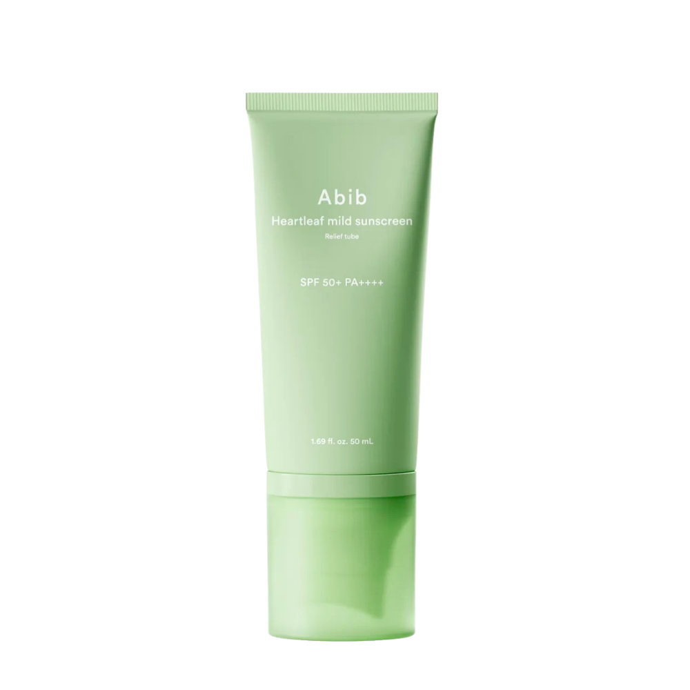 Abib Heartleaf Mild Sunscreen Relief Tube - apsauginis kremas nuo saulės