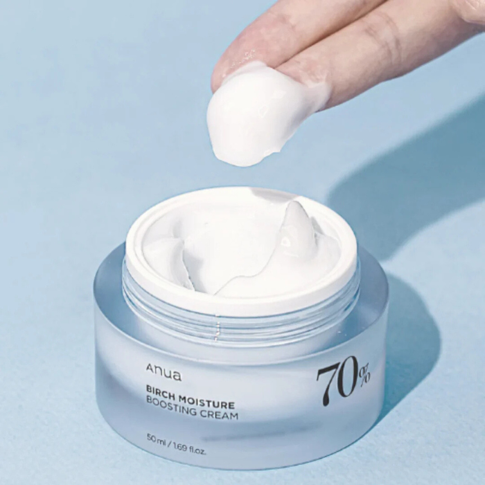 Anua Birch 70 Moisture Boosting Cream - drėkinamasis veido kremas su beržų sula