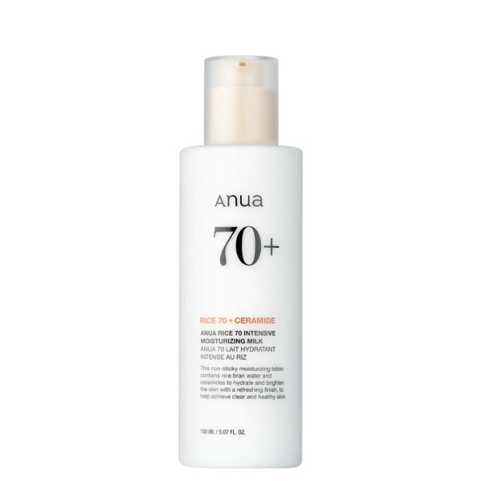 Anua Rice 70 Intensive Moisturizing Milk - drėkinamasis losjonas su keramidais