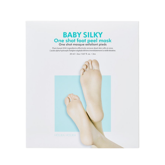 Holika Holika Baby Silky One Shot Foot Peel Mask - šveičiamoji pėdų kaukė