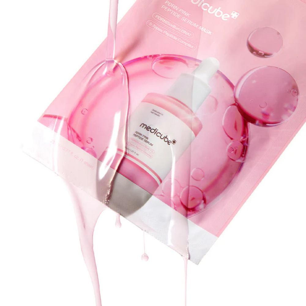 Medicube PDRN Pink Peptide Serum Mask - veido kaukė