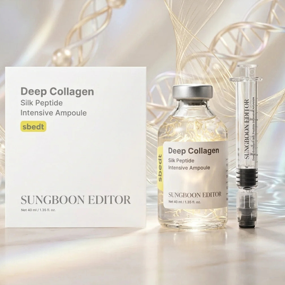 SUNGBOON EDITOR Deep Collagen Silk Peptide Intensive Ampoule - stangrinamoji veido ampulė