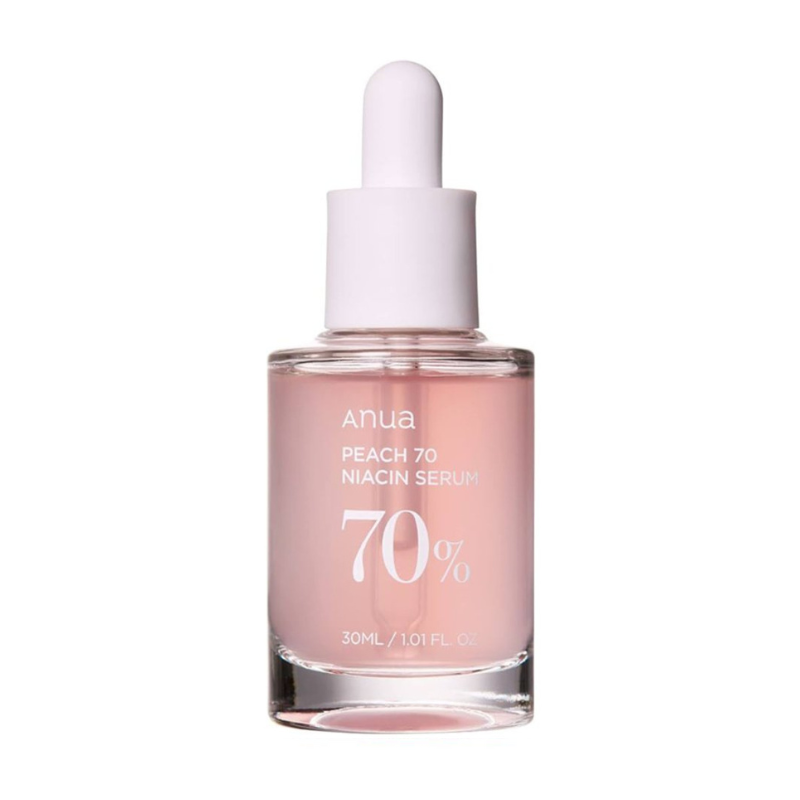 Anua Peach 70 Niacin Serum - šviesinantis serumas su persikų ekstraktu ir niacinamidu