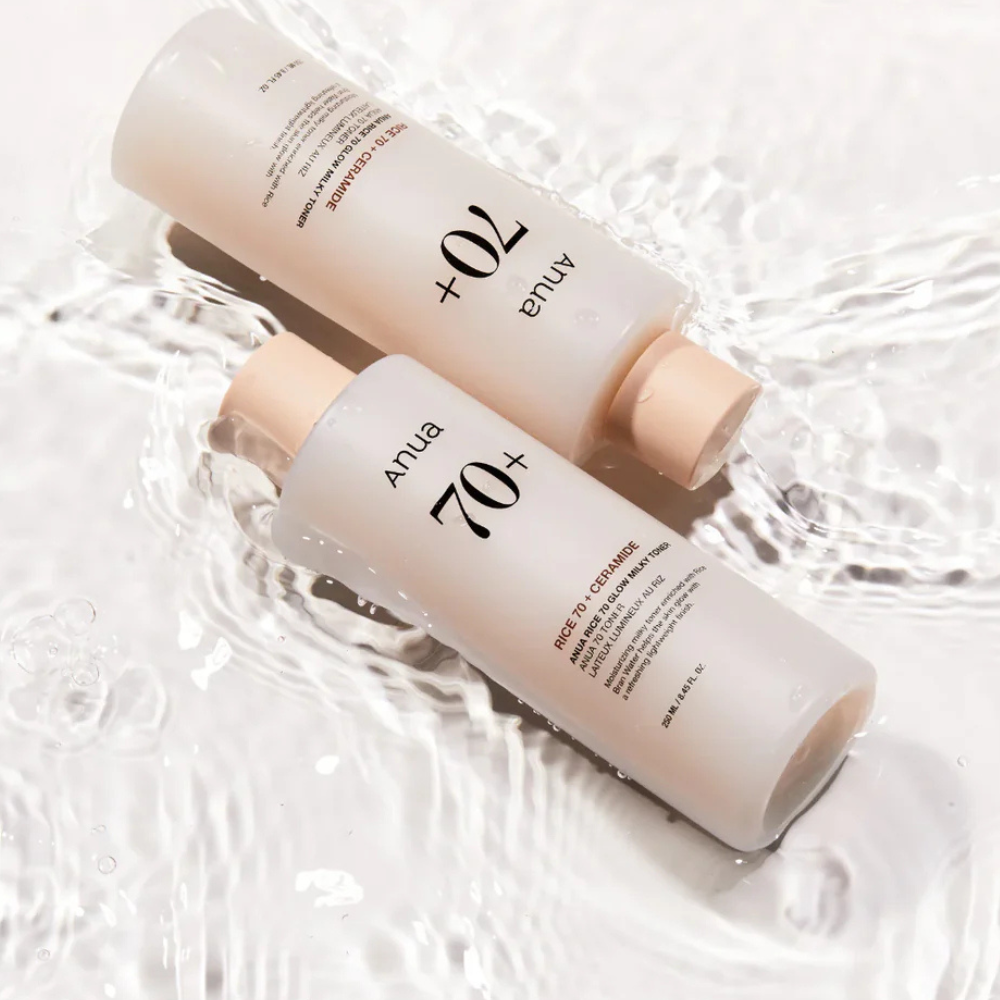 Anua Rice 70 Glow Milky Toner - veido tonikas