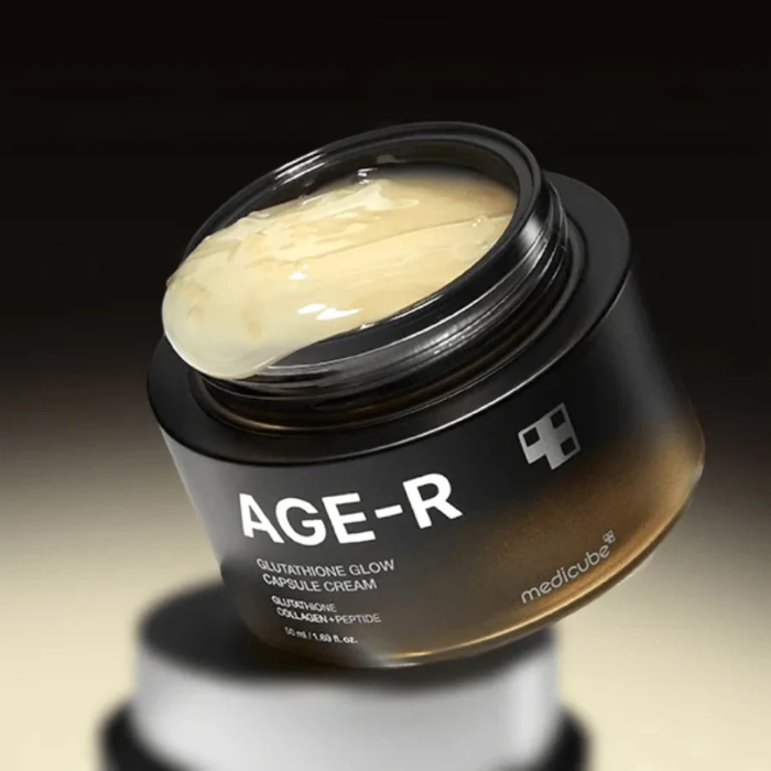 Medicube AGE-R Glutathione Glow Capsule Cream - skaistinamasis veido kremas su glutationu