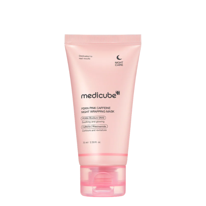 Medicube PDRN Pink Caffeine Night Wrapping Mask - naktinė veido kaukė
