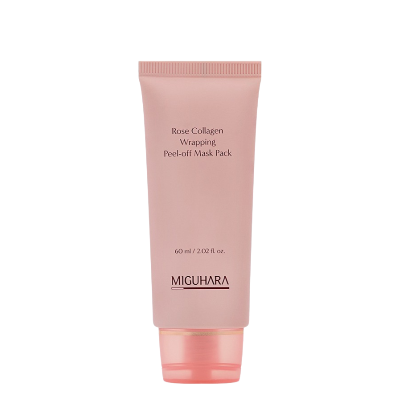 Miguhara Rose Collagen Wrapping Peel-off Mask Pack - veido kaukė 