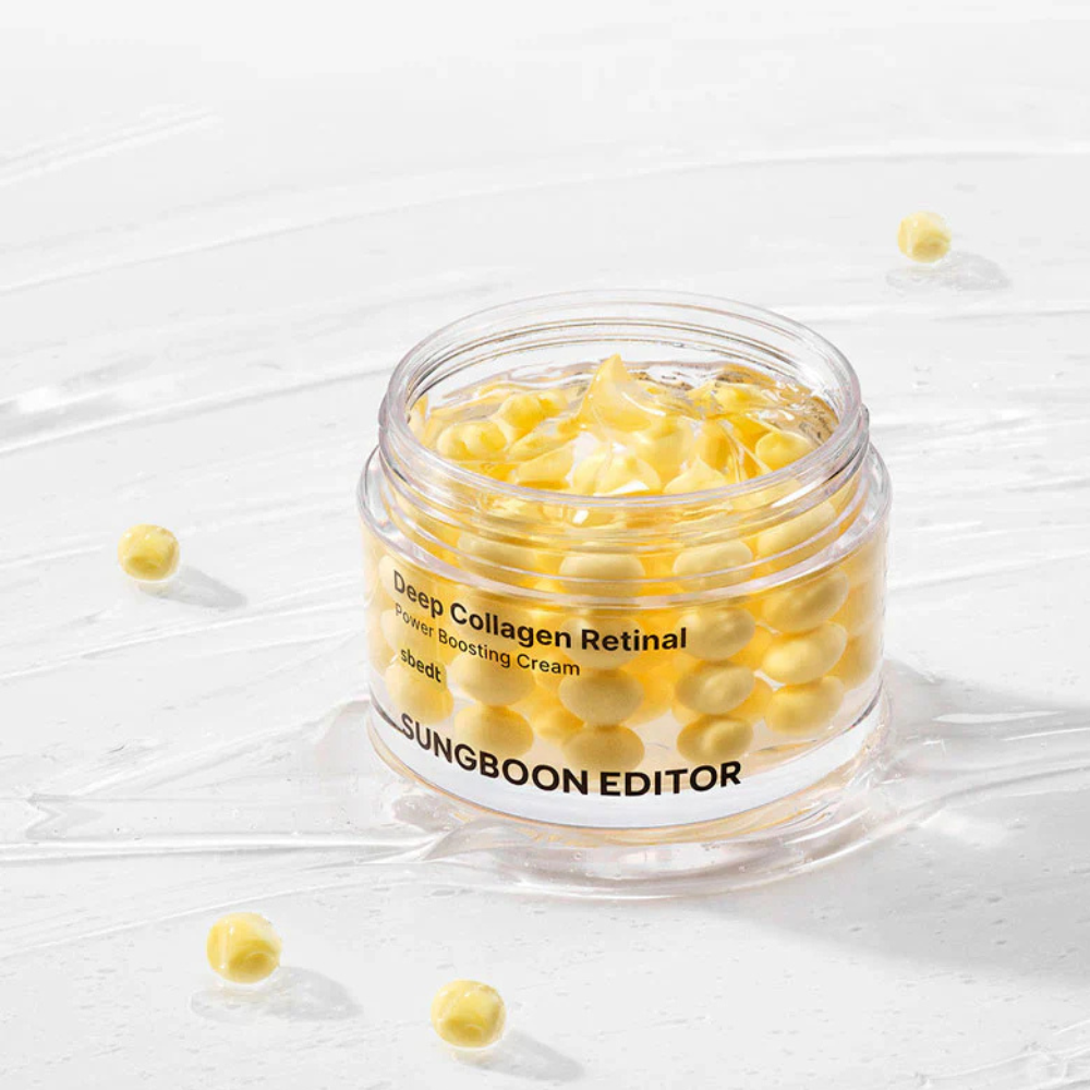 SUNGBOON EDITOR Deep Collagen Retinol Power Boosting Capsule Cream - veido kremas su retinoliu