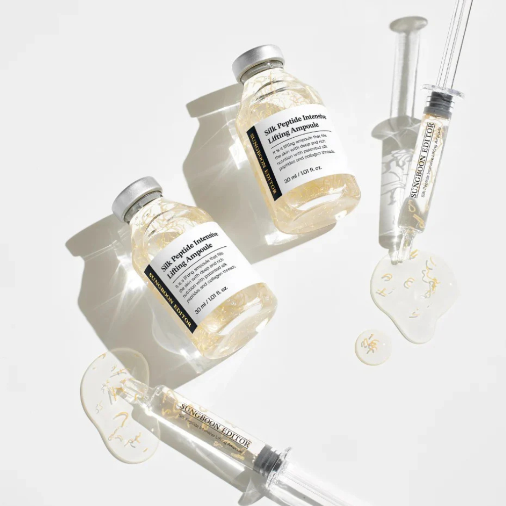 SUNGBOON EDITOR Silk Peptide Intensive Lifting Ampoule - stangrinamoji veido ampulė