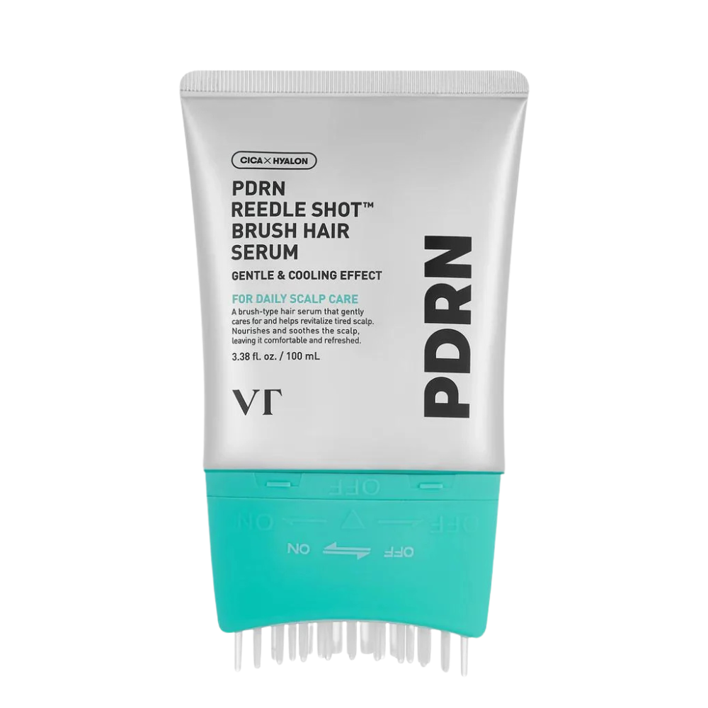 VT Cosmetics PDRN Reedle Shot Brush Hair Serum - atkuriamasis galvos odos serumas