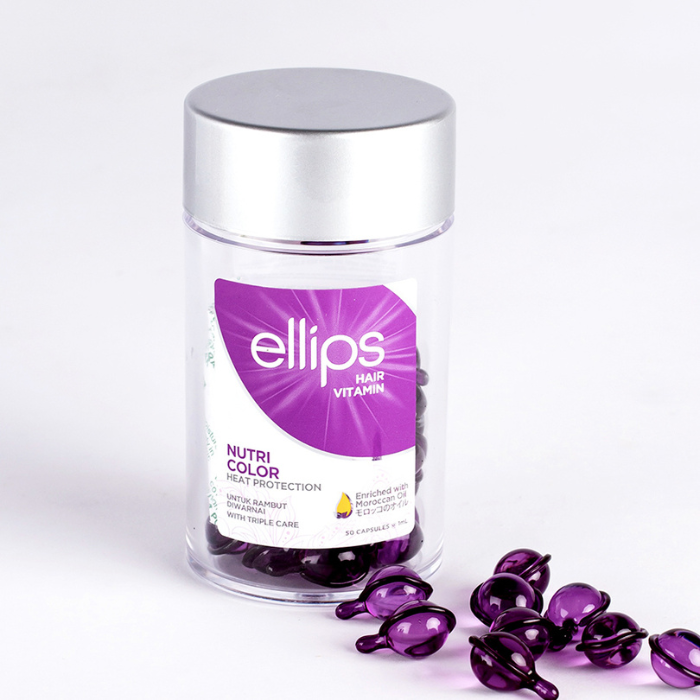 ellips Hair Vitamin Nutri Color Hair Oil - tepami vitaminai dažytiems plaukams