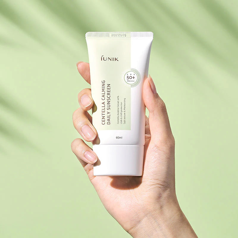 iUnik Centella Calming Daily Sunscreen - raminantis kremas nuo saulės spf 50+ pa++++ su centele
